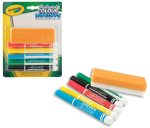 Набор стираемых фломастеровCrayola 5 цветов с губкой