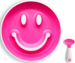 Фотография товара Набор Munchkin Улыбка тарелка на присоске и ложка розовый
