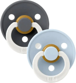 Фотография товара Набор пустышек Bibs Colour Iron Glow,Baby Blue Glow 0-6 месяцев