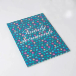 Фотография товара Папка для семейных документов, 22,5х1х31, с вкладышами ПВХ на 1 комплект, "Сердца", синий 5243156