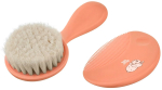 Фотография товара Мягкая расческа-щётка и гребешок Roxy Kids Ворс из овечьей шерсти, персиковый