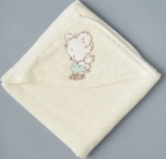 Фотография товара Пелёнка с уголком "Мишка Малыш" Little Star, крем, 100х100 см