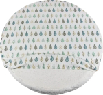 Фотография товара Простыня на резинке круглая AmaroBaby Exclusive Creative Collection Leaves (75х75х12 см) сатин