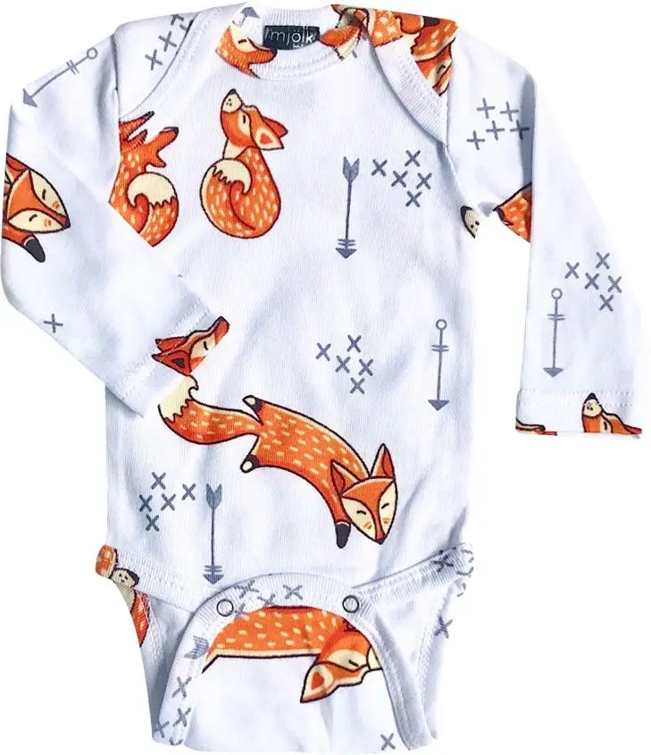 Боди Mjolk Лисички с длинным рукавом 62