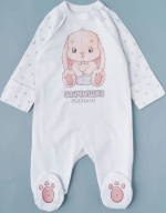 Фотография товара Комбинезон Little Star Зайчишка Малыш интерлок, белый 62, возраст 0-3 мес