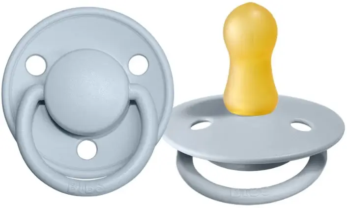 Пустышка Bibs De Lux Latex Baby Blue 6 месяцев+