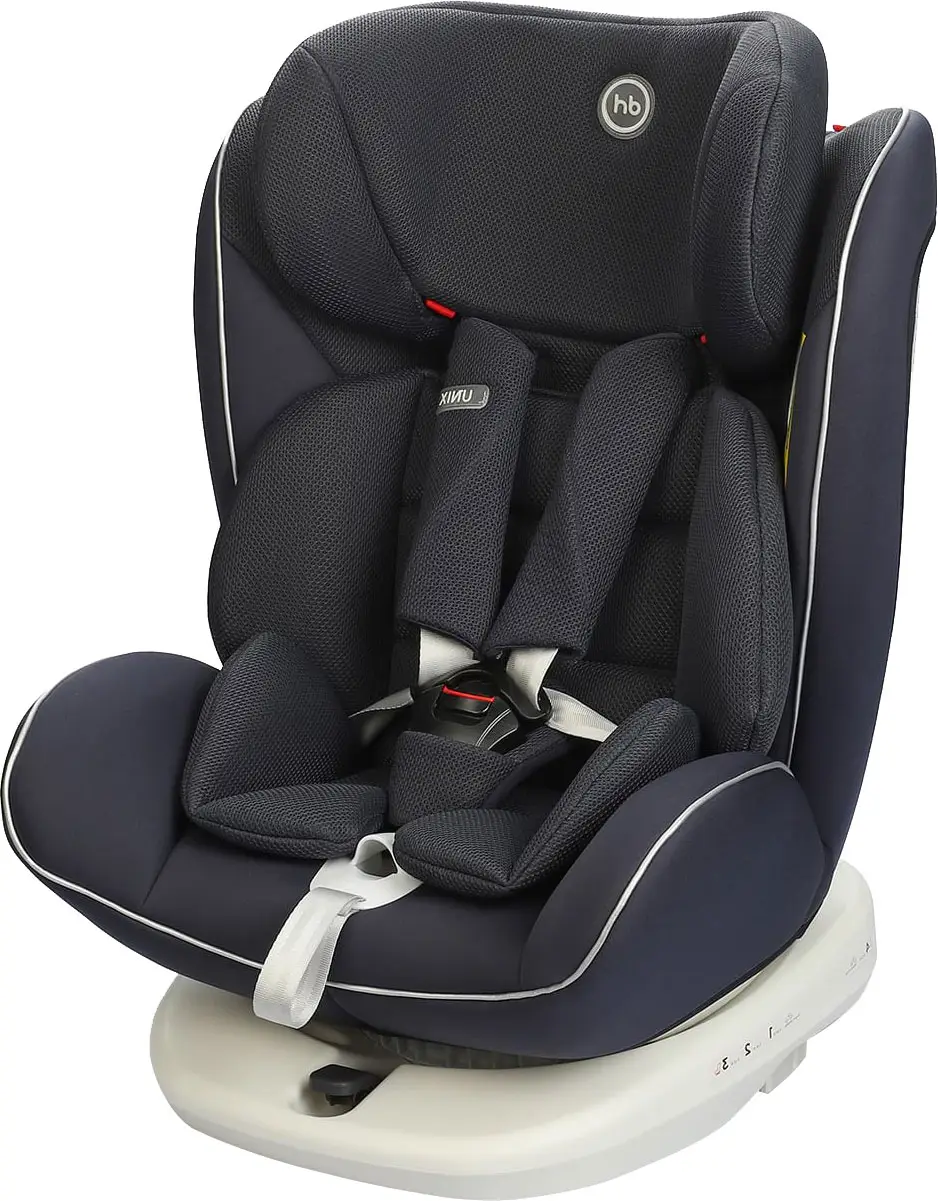 Автокресло группа 0/1/2/3 (0-36 кг) Happy Baby Unix Navy Blue 