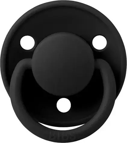 Пустышка латексная Bibs De Lux Black, от 6 месяцев