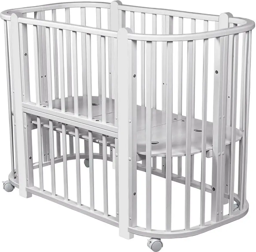 Кровать детская Pituso Asti маятник 5 в 1 белый-бук