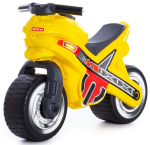 Каталка-мотоцикл МХ, жёлтая