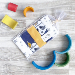 Фотография товара Набор платочков-слюнявчиков Mjolk Панды 20х20 см