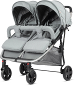 Фотография товара Коляска прогулочная Fun Fun Town P-798, двухместная, серая