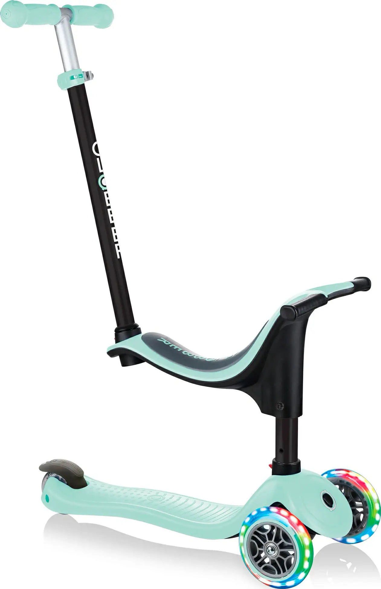 Самокат Globber GO UP SPORTY LIGHTS (2022) мятный