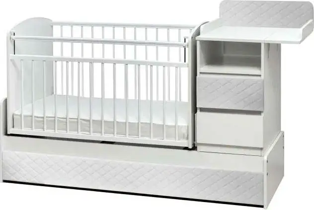 Кровать-трансформер Дива Премиум, белый, экокожа