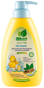 Фотография товара Гель для купания с мятой и солодкой для детей с дозатором Dr.Tuttelle 500 мл