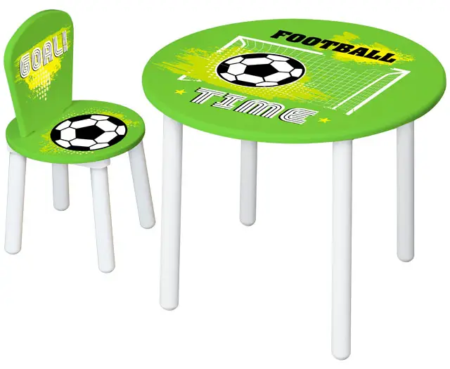 Комплект детской мебели Polini Kids Fun 185 S, Футбол, зелёный