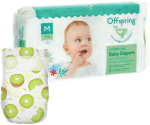 Фотография товара Подгузники Offspring, размер M, 6-10 кг, 42 шт, расцветка Киви