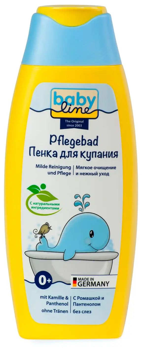 Пенка для купания с ромашкой и пантенолом Babyline 250 мл
