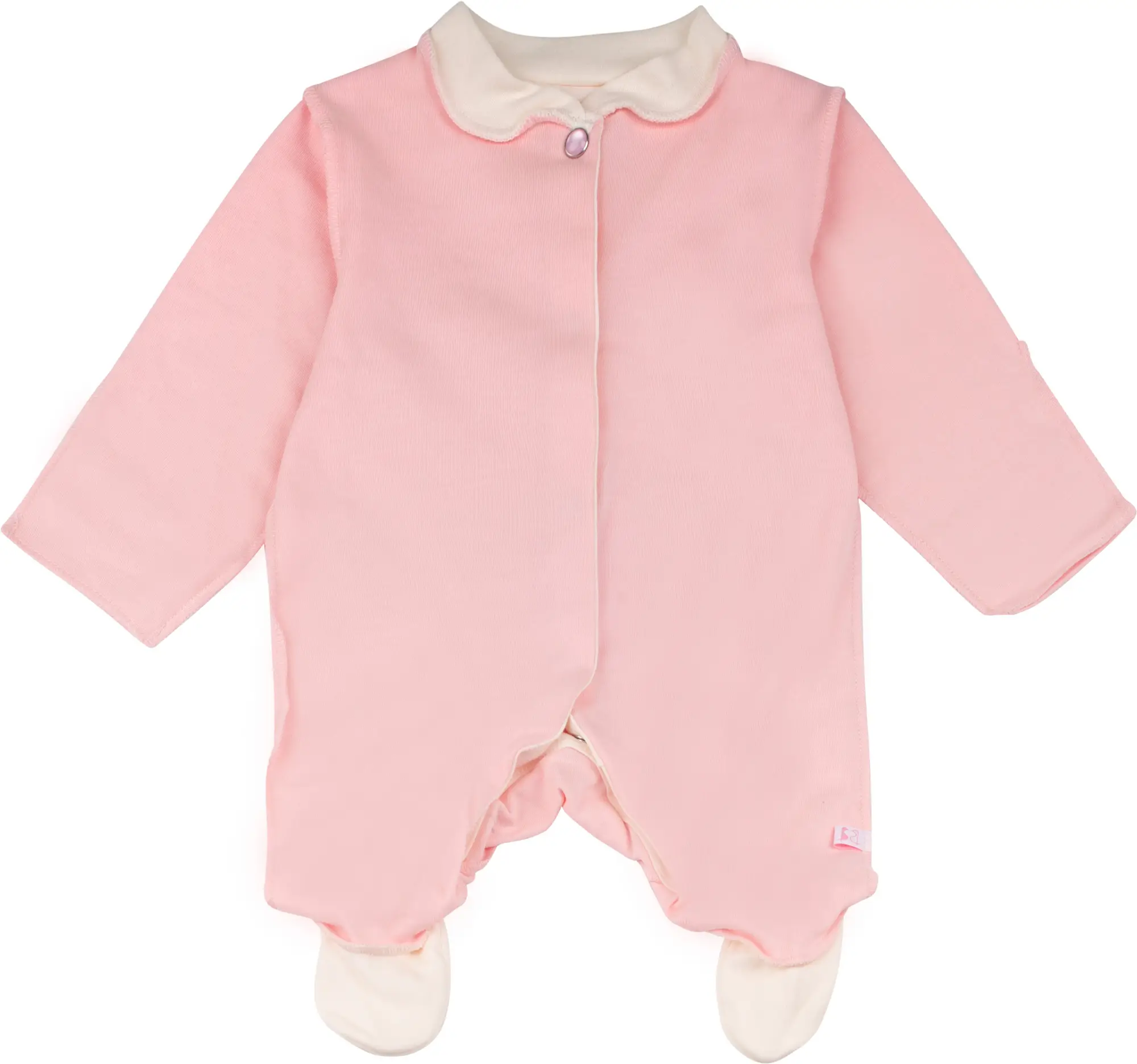 Комбинезон стойка Фабрика Бамбук розовый, молочный1 50