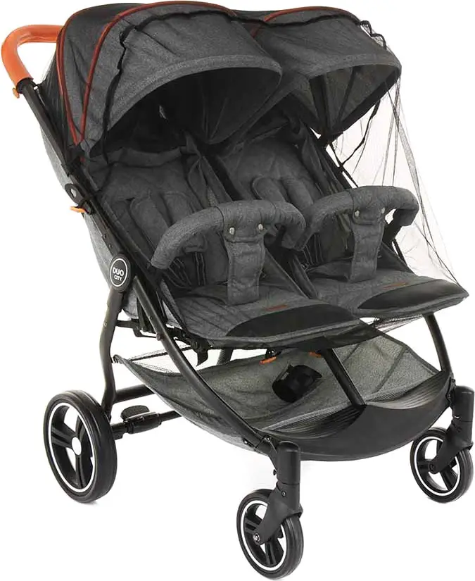 Москитная сетка для двойни, черная, BamBola