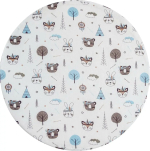 Простыня AmaroBaby на резинке круглая Индейцы бязь 75х75х12 см