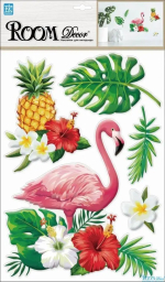 Фотография товара Наклейки Room Decor фламинго с ананасом