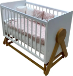 Фотография товара Кроватка Iris Incanto маятник, белая, бук, KR-0001