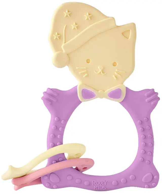 Универсальный прорезыватель ROXY KIDS Meow Teether сиреневый