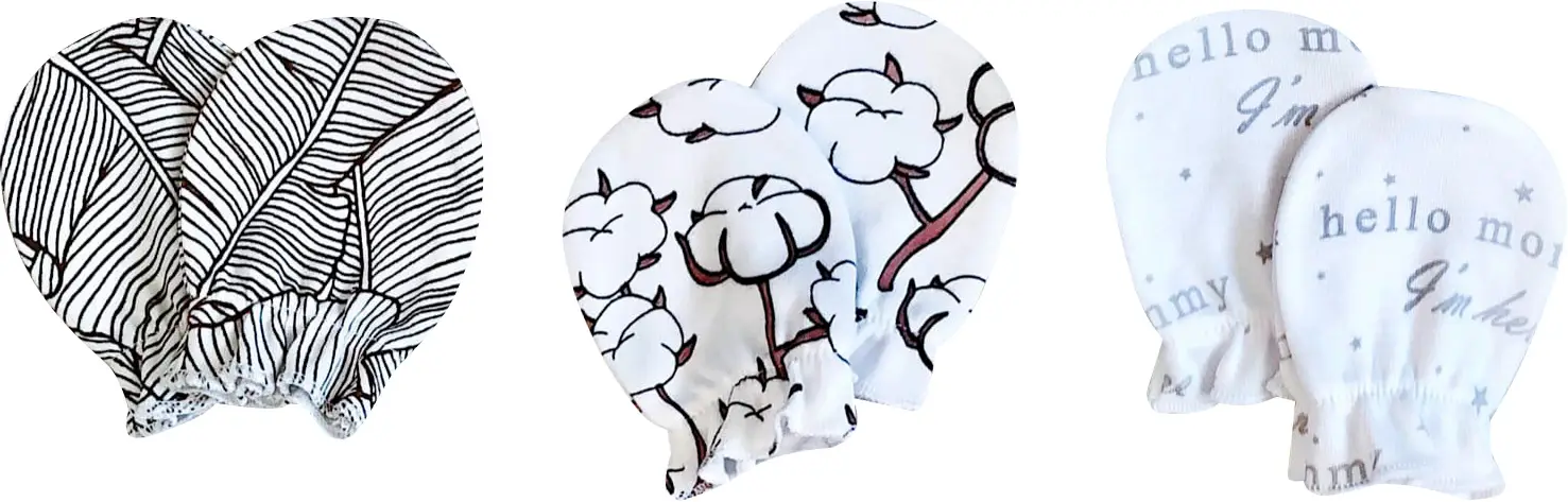 Рукавички-антицарапки Mjolk  Хлопок/Palm tree/Hello mommy