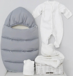 Фотография товара Комплект на выписку 5 предметов "Зефир-2", демисезоный, серый, р.16