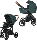 Фотография товара Коляска 2 в 1 Roan Bass Next короб прогулка Pacific Green/Black/ ручка коричневая