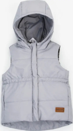 Фотография товара Безрукавка KiDi kids детская утепленная "Жилет Кантри", серый, р.22