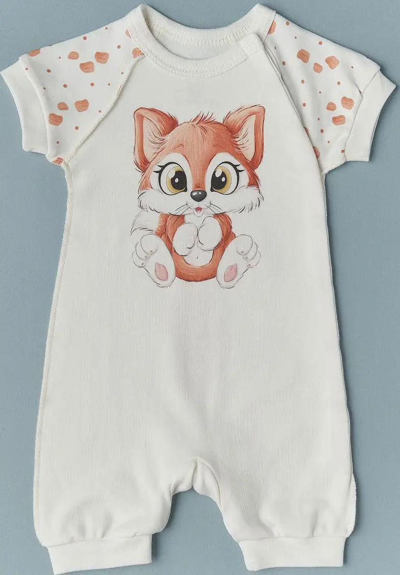 Песочник Little Star Лисенок интерлок, крем (74)