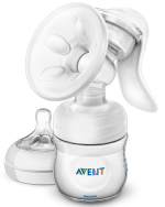 Фотография товара Ручной молокоотсос Philips Avent Natural SCF330/20 с бутылочкой 125 мл и соской