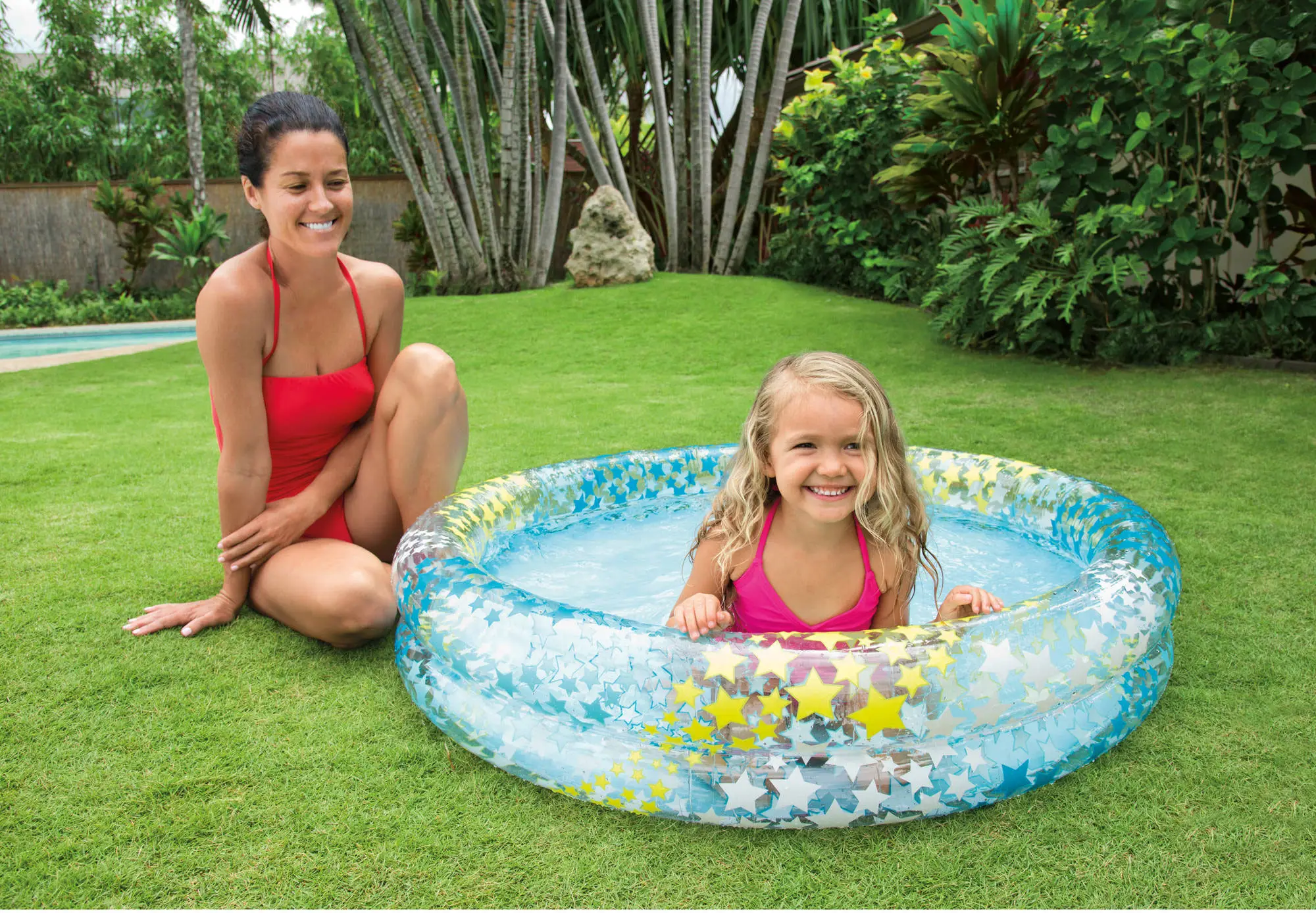 Бассейн Intex детский Intex Звездный с мячом и кругом 122х25см