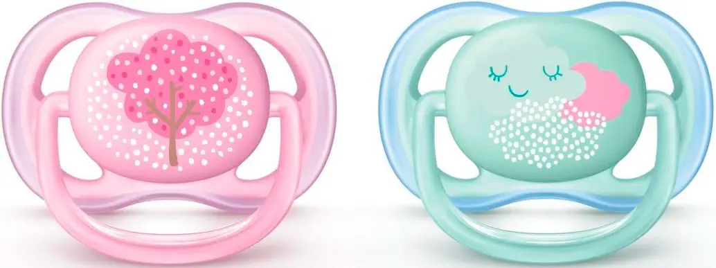 Пустышка силиконовая анатомическая Philips Avent Ultra Air 0-6 мес. 2 шт.