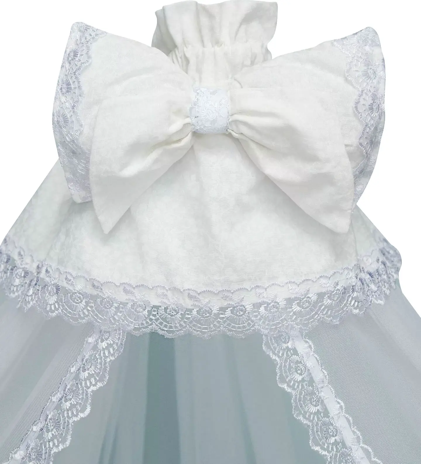 Балдахин с кружевом AmaroBaby  Pearly белый 150x300 см