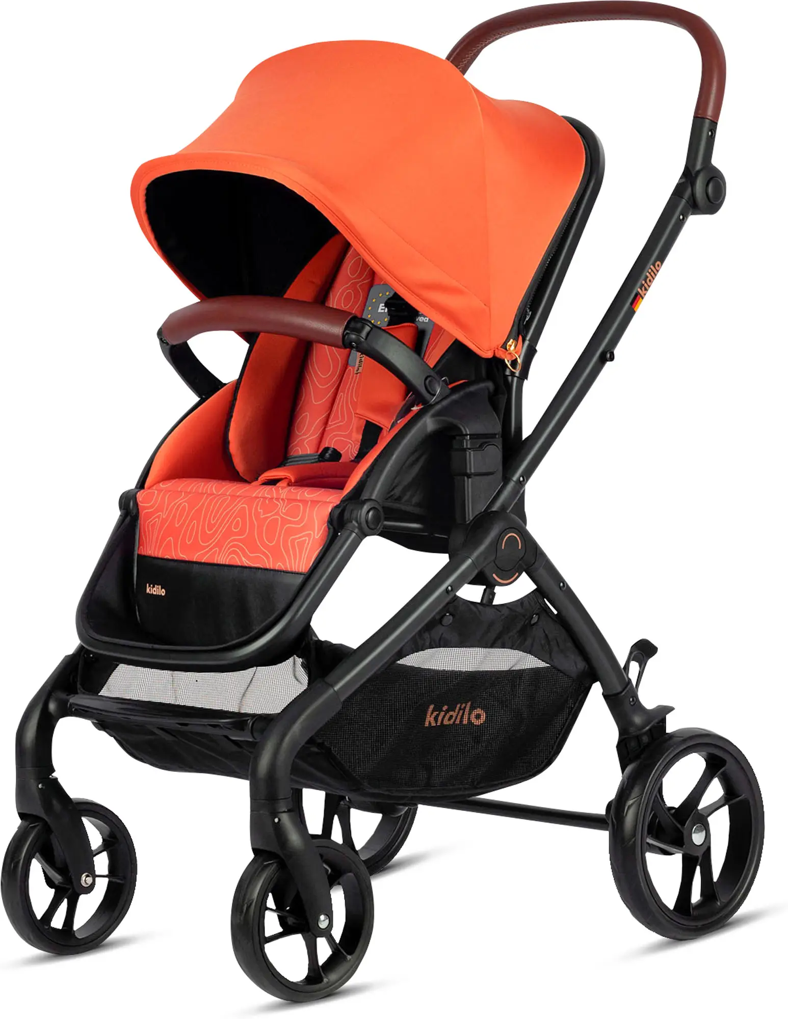 Прогулочная коляска Kidilo Orange