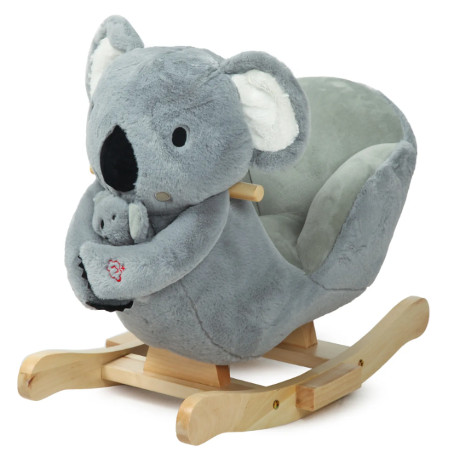 Фотография товара PITUSO Качалка (с сиденьем) Дино+игрушка, плюш.,муз.,Зеленый, 61*32*52см