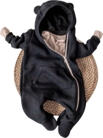 Фотография товара Комбинезон Пикколино-1, р. 24, рост 74-80 см, футер, черный