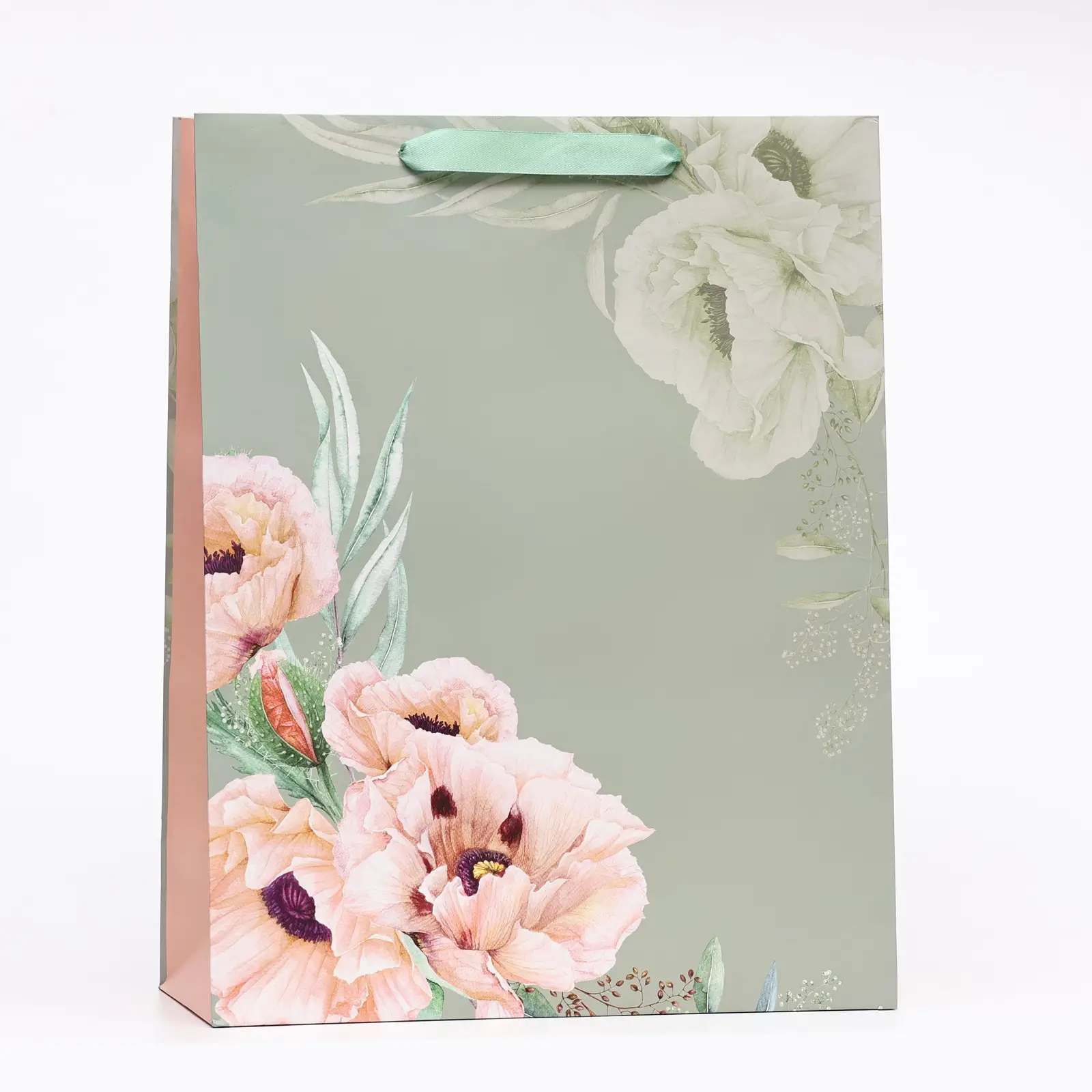 Пакет подарочный Цветочная композиция, 33х42,5х15 см, 10454451