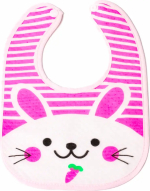 Фотография товара Нагрудник на кнопке Бусинка, 19х28 см, цвета в ассортименте