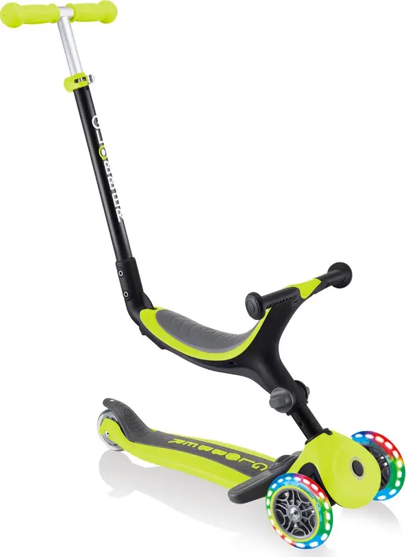 Самокат Globber GO UP FOLDABLE LIGHTS (2022) зеленый
