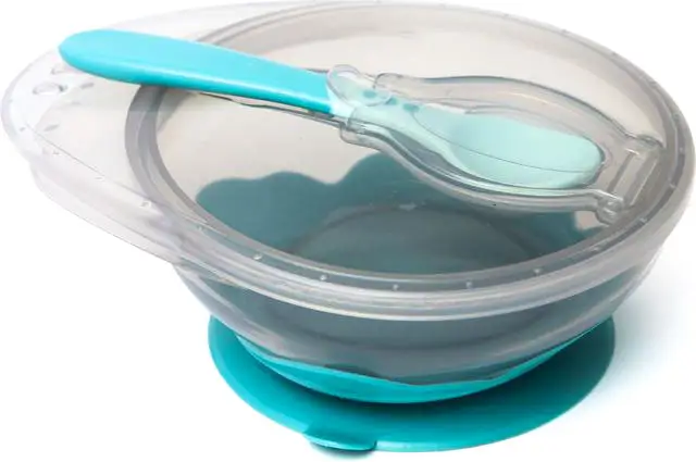 Набор для кормления миска на присоске с крышкой и ложка бирюзовый