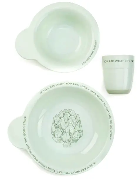 Комплект посуды Happy Baby ударопрочный (15005), olive