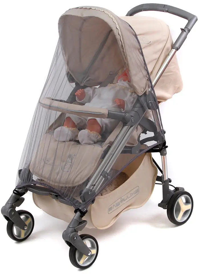 Москитная сетка BamBola Прогулка с клевантами, серый