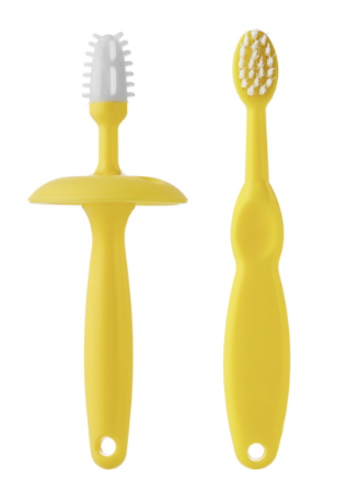 Фотография товара Зубная щетка и щетка-массажер для малышей, желтый