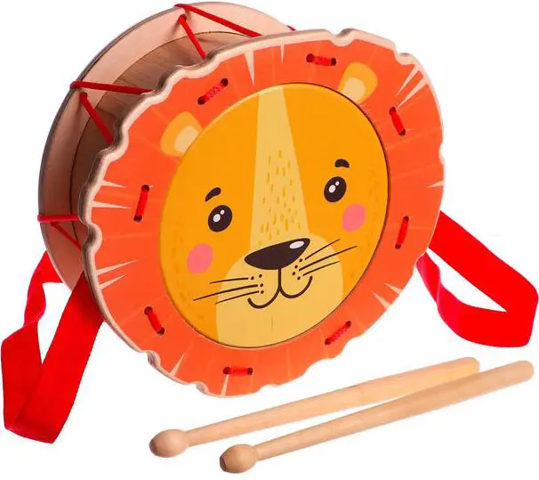 Игрушка детская барабан Львёнок