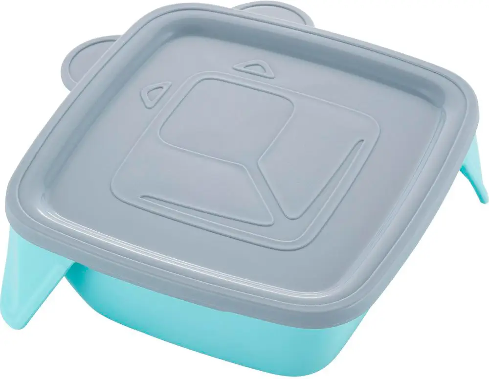 Детская тарелка Little Angel Lalababy Play with Me Teddy с мягкой крышкой, серый